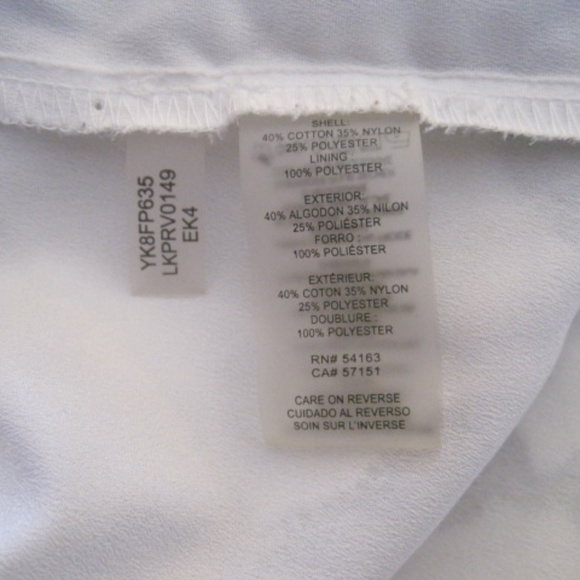 Karl Lagerfeld White/Black Lace Top - Picture 7 of 7